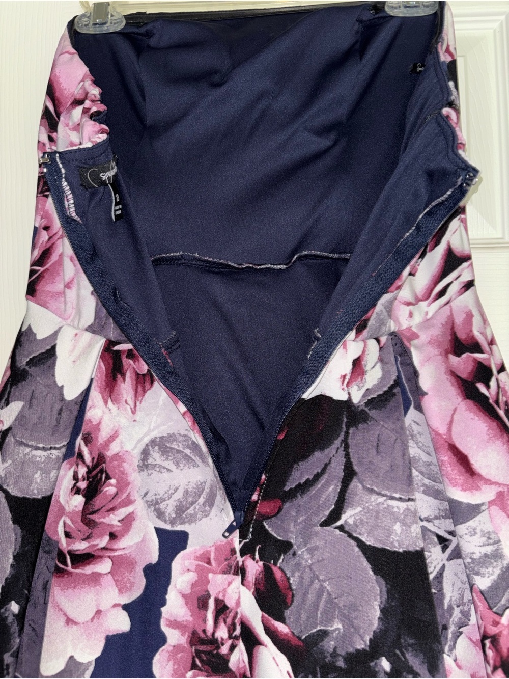 Speechless Formal Dress Juniors Size 13 Hi Low Floral Padded Wired Bust Euc View 6
